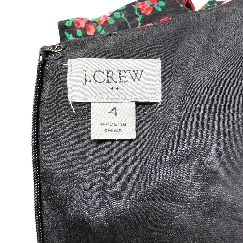 J.Crew Floral Ruffled Tiered Midi Dress